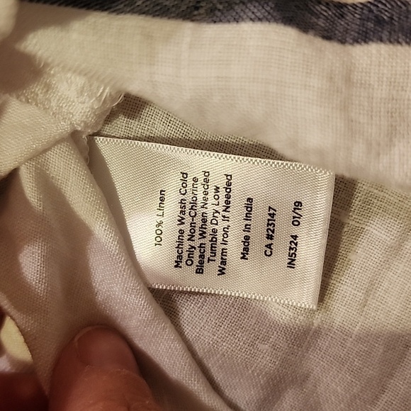 Talbots petite 100% linen boxy fit semi sheer top XLPetite - Picture 3 of 8